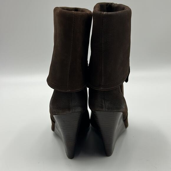 ASH WOMEN BROWN LEATHER WEDGE HEEL SIZE 38 U.S. SIZE 8 - Picture 4 of 10